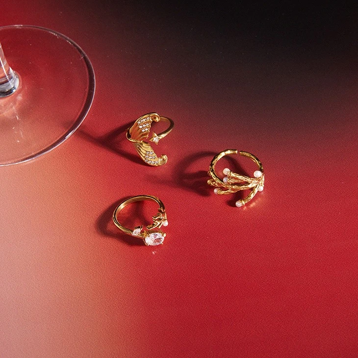 Coral Branch Pearl Ring price