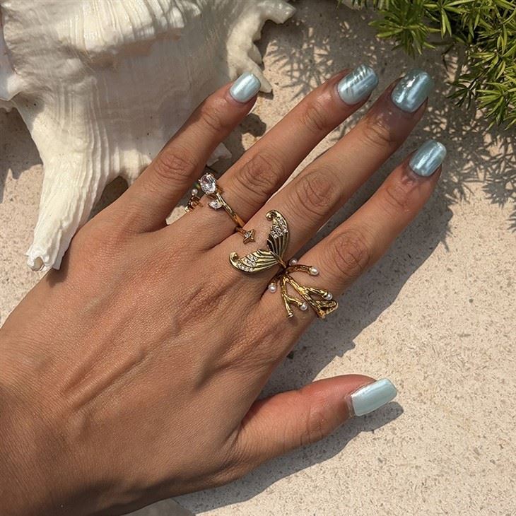 Coral Branch Pearl Ring factory