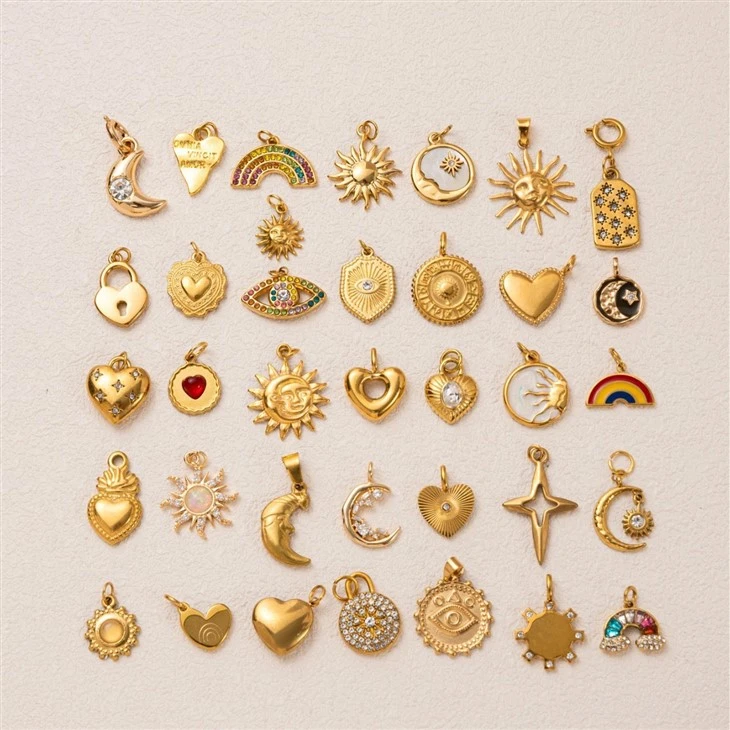 Heart Sun Moon Charms factory
