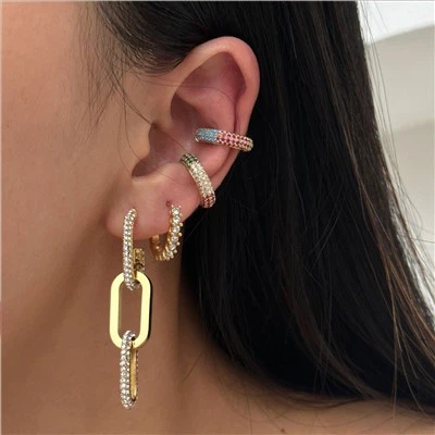3 Chain Link Earrings