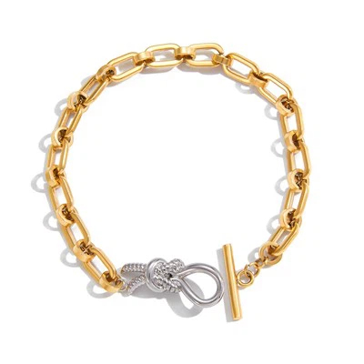 Paperclip Chain Knot Bracelet
